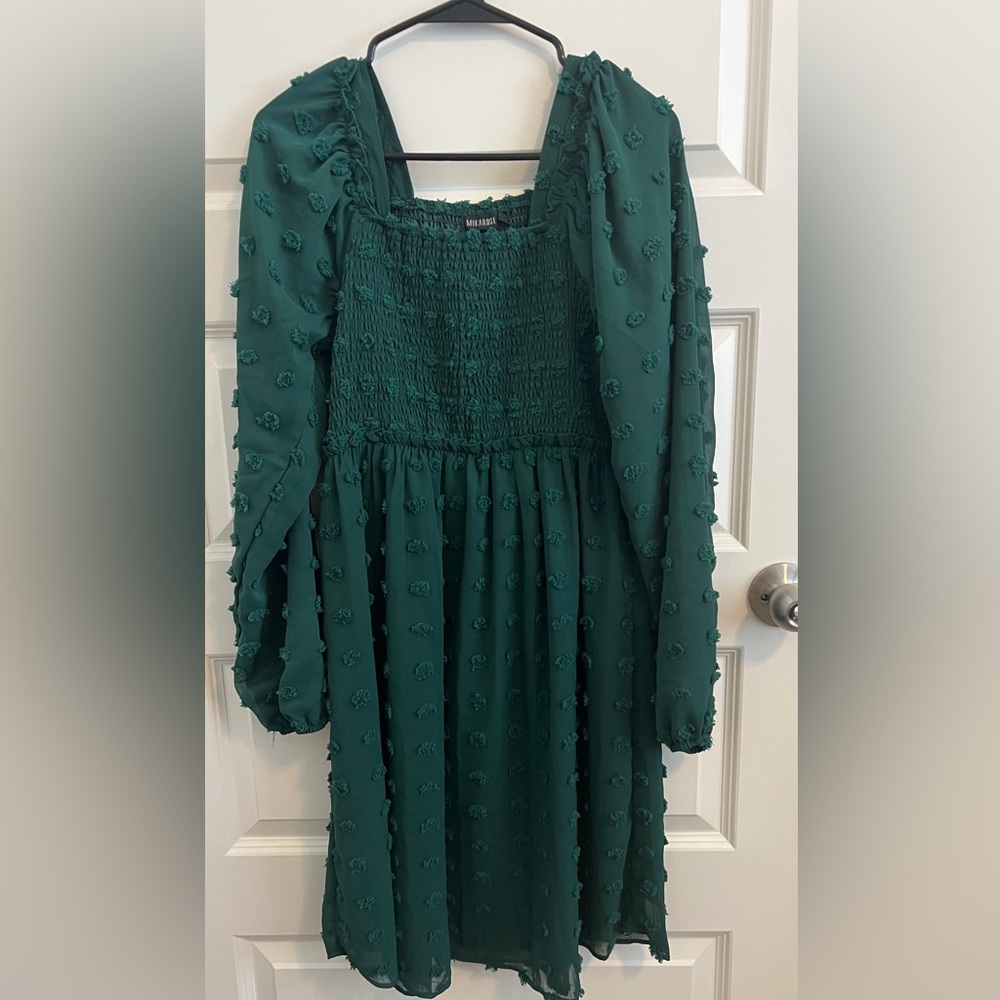 Mikarose Babydoll Women Dress Square Neck Size Small